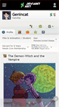 Mobile Screenshot of genincat.deviantart.com
