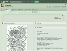 Tablet Screenshot of newvani.deviantart.com