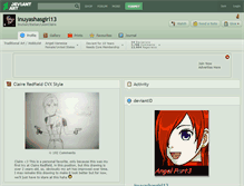 Tablet Screenshot of inuyashasgirl13.deviantart.com