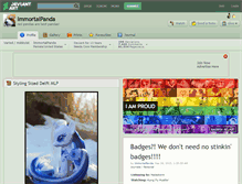 Tablet Screenshot of immortalpanda.deviantart.com