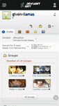 Mobile Screenshot of given-llamas.deviantart.com