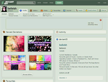 Tablet Screenshot of belleish.deviantart.com