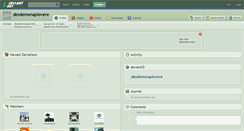 Desktop Screenshot of desdemonapiovere.deviantart.com