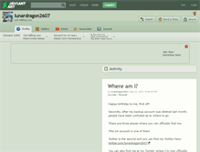 Tablet Screenshot of lunardragon2607.deviantart.com