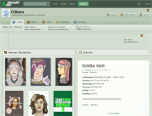 Tablet Screenshot of ccbeara.deviantart.com