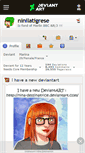 Mobile Screenshot of ninilatigrese.deviantart.com
