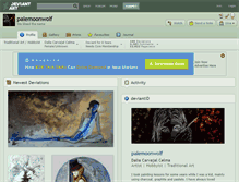 Tablet Screenshot of palemoonwolf.deviantart.com