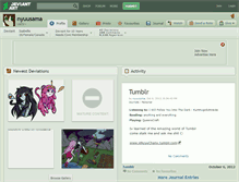 Tablet Screenshot of nyuusama.deviantart.com