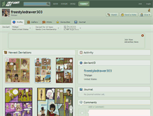 Tablet Screenshot of freestyledrawer303.deviantart.com