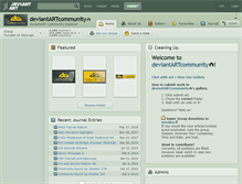 Tablet Screenshot of deviantartcommunity.deviantart.com
