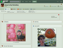 Tablet Screenshot of jesus-is-my-homeboy.deviantart.com
