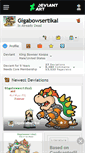 Mobile Screenshot of gigabowsertikal.deviantart.com