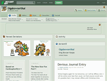 Tablet Screenshot of gigabowsertikal.deviantart.com