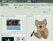 Tablet Screenshot of lycisca.deviantart.com
