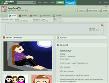 Tablet Screenshot of amyfan405.deviantart.com