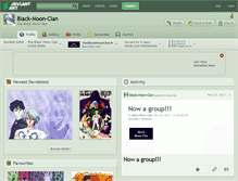 Tablet Screenshot of black-moon-clan.deviantart.com