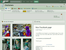 Tablet Screenshot of chochomaru.deviantart.com