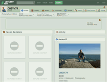 Tablet Screenshot of chevy79.deviantart.com