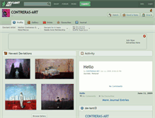 Tablet Screenshot of contreras-art.deviantart.com