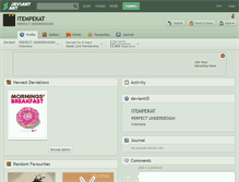 Tablet Screenshot of itempekat.deviantart.com