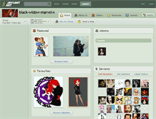 Tablet Screenshot of black-widow-marvel.deviantart.com