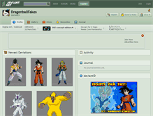 Tablet Screenshot of dragonballfakes.deviantart.com