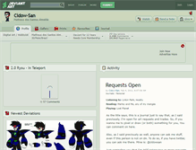 Tablet Screenshot of cidow-san.deviantart.com