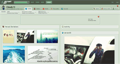 Desktop Screenshot of cloudy13.deviantart.com