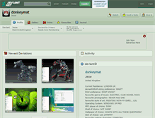 Tablet Screenshot of donkeymat.deviantart.com