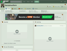 Tablet Screenshot of damsleinuniform.deviantart.com