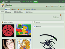 Tablet Screenshot of elfaceitoso.deviantart.com