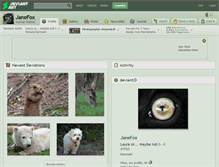 Tablet Screenshot of janefox.deviantart.com