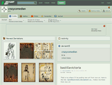Tablet Screenshot of crazycomedian.deviantart.com