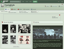 Tablet Screenshot of freezingstudio.deviantart.com