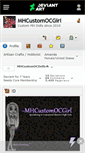 Mobile Screenshot of mhcustomocgirl.deviantart.com