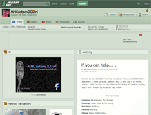 Tablet Screenshot of mhcustomocgirl.deviantart.com