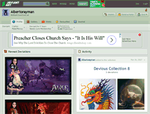 Tablet Screenshot of albertorayman.deviantart.com