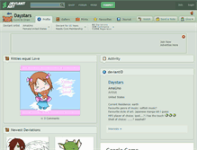 Tablet Screenshot of daystars.deviantart.com