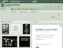 Tablet Screenshot of legrandreveurenphoto.deviantart.com