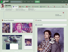 Tablet Screenshot of lialussy.deviantart.com