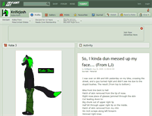Tablet Screenshot of knifejosh.deviantart.com