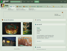 Tablet Screenshot of baqu.deviantart.com