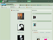 Tablet Screenshot of cinemaart.deviantart.com