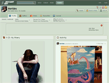 Tablet Screenshot of merides.deviantart.com
