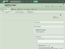 Tablet Screenshot of nightfire-dragon.deviantart.com