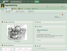 Tablet Screenshot of disgruntledchimp.deviantart.com
