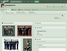 Tablet Screenshot of netang4da1iluv.deviantart.com