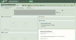 Desktop Screenshot of internetexplorerplz.deviantart.com