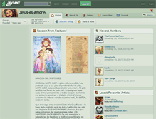 Tablet Screenshot of jesus-es-amor.deviantart.com