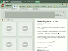 Tablet Screenshot of exgemini.deviantart.com